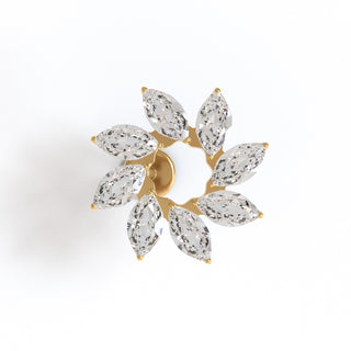 Sun Flower - Internally Threaded Piercing Stud Flat back