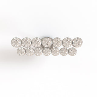 Straight diamond Titanium flat back