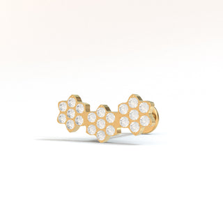 Carina Gold Titanium Flat Back