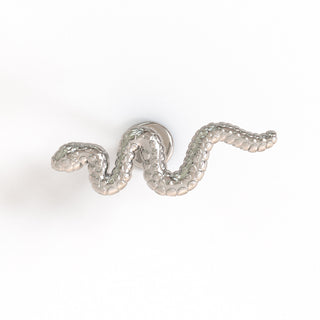 Ebony Silver Titanium Flat Back