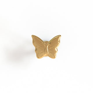 Alpine Butterfly Gold Titanium flat back