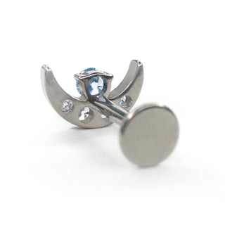 Moon Eclipse Silver Titanium Flat back