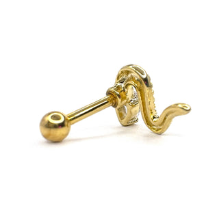 Python gold titanium flat back