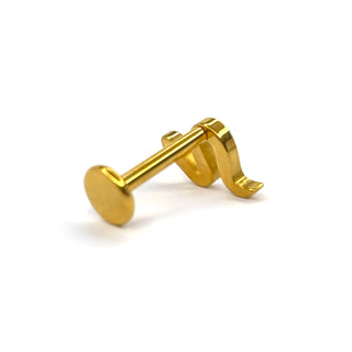 The Vine snake gold titanium flat back