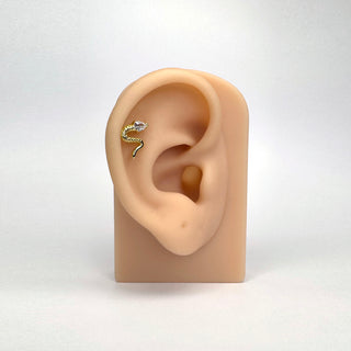 Python gold titanium flat back