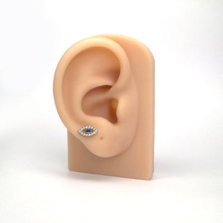 Eye of Cleopatra Silver Titanium Flat Back