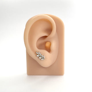 Garden of Eden Silver Titanium Flat Back