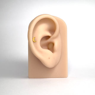 Lunar Curve gold titanium flat back