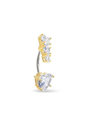 Diamond Trail Titanium Belly Ring