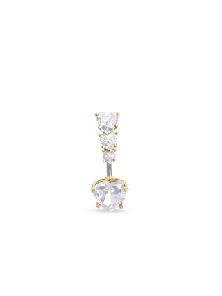 Diamond Trail Titanium Belly Ring