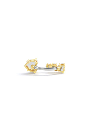Diamond Trail Titanium Belly Ring