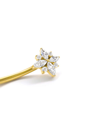 Sunlit Petal Sparkle Piercing