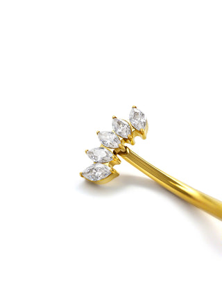 Marquise Crown Curve Piercing