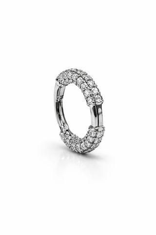 Regalia - White Gold & Diamond Hoop Earring