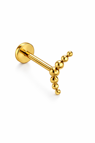 Constellation - 14k Gold Flat Back Earring Stud