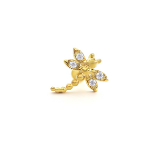 Floral Grace Gold Flat Back