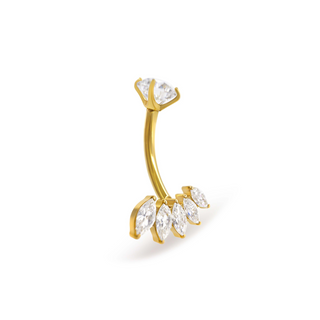 Marquise Crown Curve Piercing
