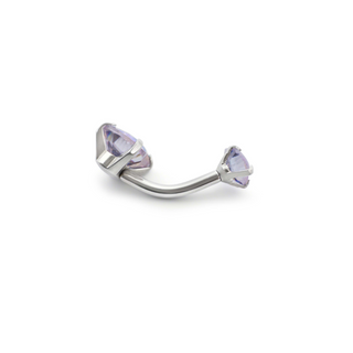 Prismatic Heart Gem Belly Ring