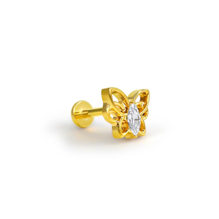 Butterfly Gem Ear Flat back