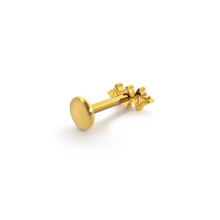 Marquise Gold Titanium Flat Back