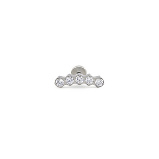 Linear Crystal Arc Flat Back