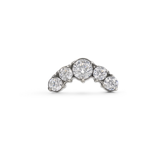 Crescent Crystal Arc Flat Back