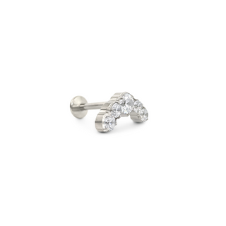 Crescent Crystal Arc Flat Back